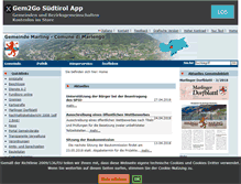 Tablet Screenshot of comune.marlengo.bz.it